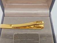 Dunhill goldplated tie clip inclusief doos - afbeelding 7 van  9