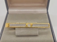 Dunhill goldplated tie clip inclusief doos - afbeelding 4 van  9