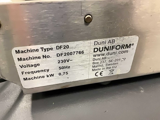 Duniform df20 sealmachine - afbeelding 7 van  7