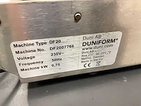 Duniform df20 sealmachine - afbeelding 7 van  7