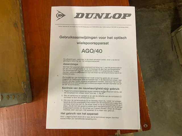 Dunlop ago/40 wielspoorapparaat - afbeelding 6 van  9