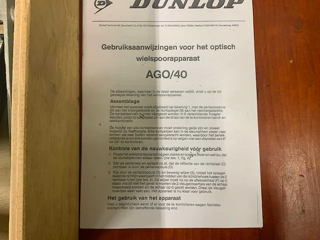 Dunlop ago/40 wielspoorapparaat - afbeelding 6 van  10
