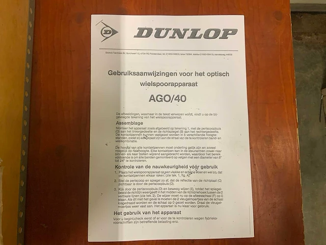 Dunlop ago/40 wielspoorapparaat - afbeelding 6 van  9