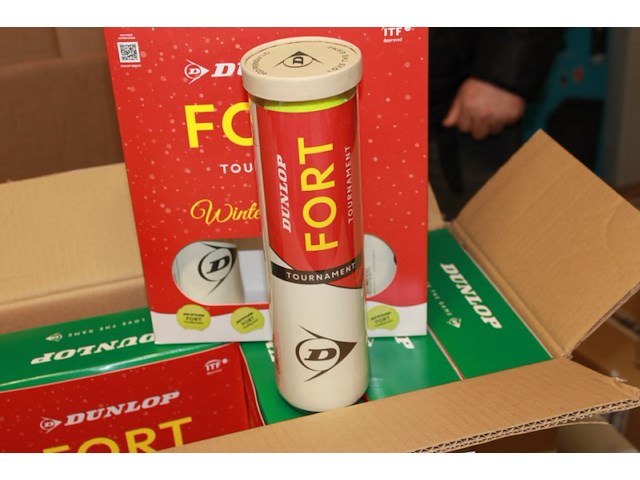 Dunlop christmas tennis bal 1 set met 3 kokers a 4 ballen - afbeelding 5 van  5