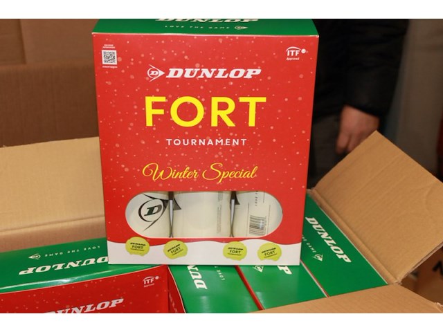 Dunlop christmas tennis bal 1 set met 3 kokers a 4 ballen - afbeelding 1 van  5