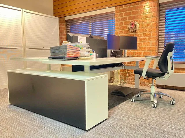 Duo bureau met ladeblok - afbeelding 1 van  8
