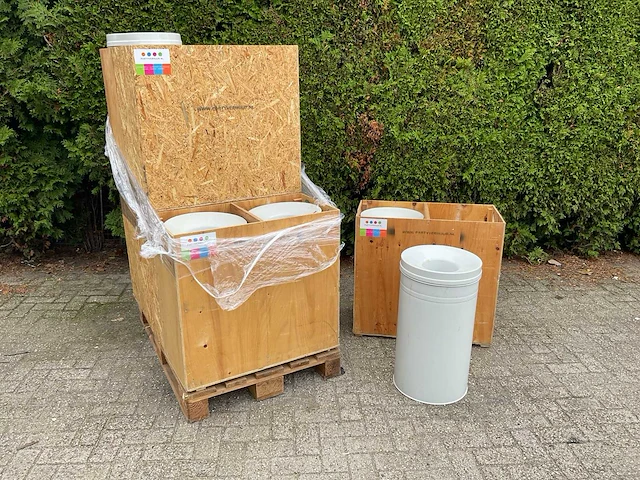 Durable safe+ afvalbak 60 liter met vlamdover (11x) - afbeelding 1 van  7