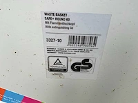 Durable safe+ afvalbak 60 liter met vlamdover (11x) - afbeelding 6 van  7