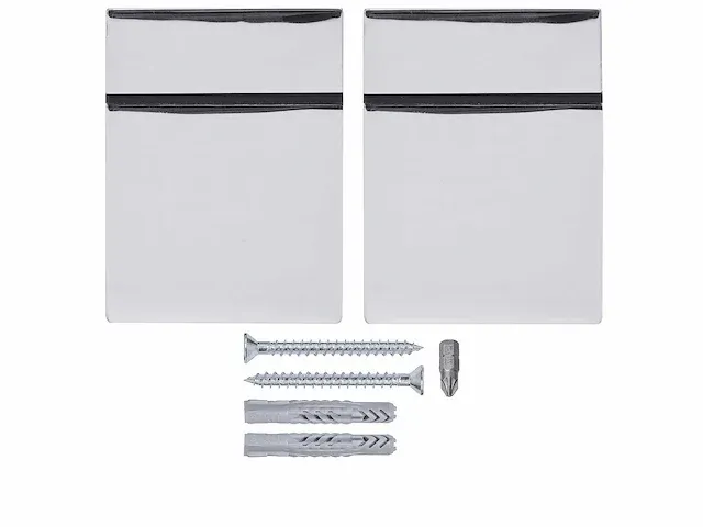 Duraline - cube s/2 chroom 4pp - clip (100x) - afbeelding 1 van  4