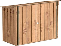 Duramax wood grain brown trim fietsenstalling - afbeelding 1 van  7