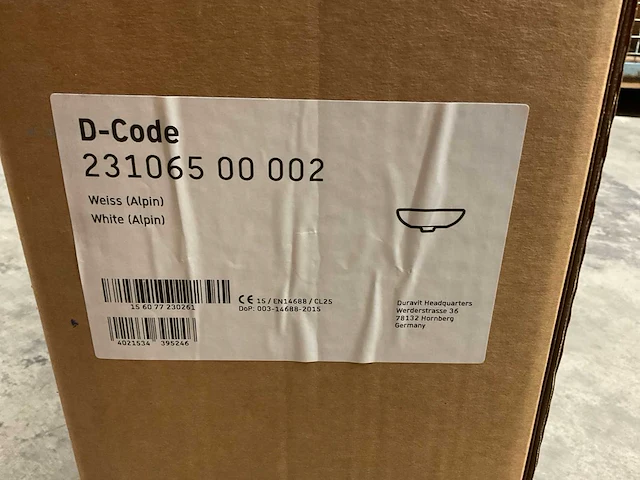 Duravit - d-code - 231065 00 002 - wastafel - afbeelding 3 van  3