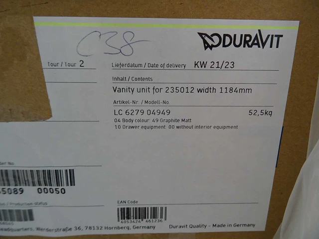 Duravit - l-cube - wastafelonderkast - afbeelding 3 van  3