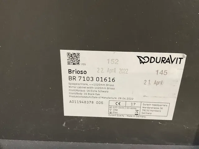 Duravit brioso bovenkast - afbeelding 4 van  5