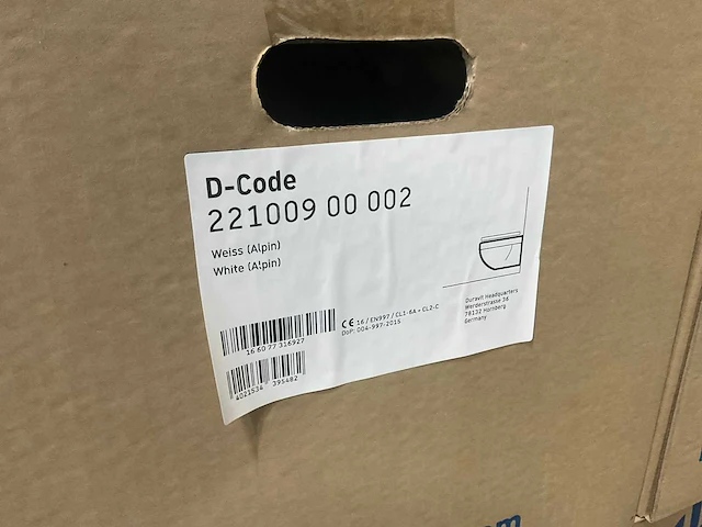 Duravit d-code wandcloset vlakspoel (10x) - afbeelding 5 van  7