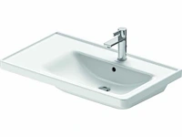 Duravit d-neo wastafel m. waskom rechts m. kraangat m. overloop - afbeelding 1 van  2