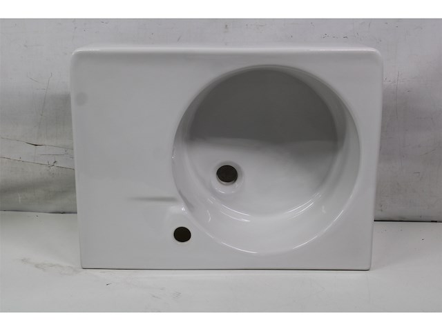 Duravit design variations scola wastafel bak links 61.5x46cm met kraangat wit - afbeelding 5 van  5