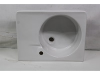 Duravit design variations scola wastafel bak links 61.5x46cm met kraangat wit - afbeelding 5 van  5