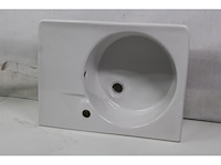 Duravit design variations scola wastafel bak links 61.5x46cm met kraangat wit - afbeelding 5 van  5