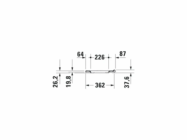 Duravit durastyle basic wc-zitting 33.1x38.5x4.2cm met softclose kunststof wit - afbeelding 4 van  4