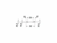 Duravit durastyle basic wc-zitting 33.1x38.5x4.2cm met softclose kunststof wit - afbeelding 4 van  4