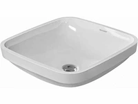 Duravit durastyle onderbouwwastafel 37x37 cm.z/kraangat m/overloop wit - afbeelding 1 van  2