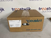 Duravit durastyle onderbouwwastafel 37x37 cm.z/kraangat m/overloop wit - afbeelding 2 van  2
