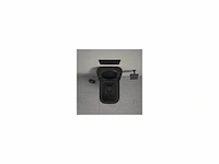 Duravit happy d.2 toiletzitting met softclose mechanismemet roestvrijstalen scharnieren antraciet mat - afbeelding 2 van  5