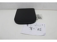 Duravit happy d.2 toiletzitting met softclose mechanismemet roestvrijstalen scharnieren antraciet mat - afbeelding 5 van  5