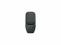 Duravit happy d.2 wc zitting 43x35.9x4.3cm met softclose met quickrelease kunststof antraciet mat - afbeelding 3 van  5