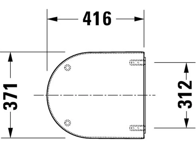 Duravit starck 3 closetzitting 0062410000 wit - afbeelding 4 van  6