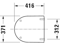 Duravit starck 3 closetzitting 0062410000 wit - afbeelding 4 van  6