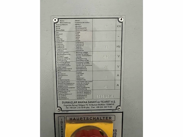 Durma - 2013 - sbt 4006 - cnc guillotineschaar - afbeelding 4 van  7