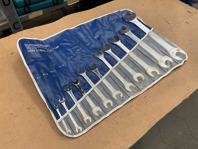 Duro metal products co open end wrench set - afbeelding 1 van  5