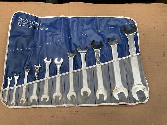Duro metal products co open end wrench set - afbeelding 2 van  5