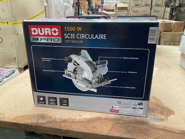 Duro pro cdy190fla2b cirkelzaagmachine - afbeelding 4 van  6