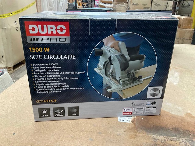 Duro pro cdy190fla2b cirkelzaagmachine - afbeelding 5 van  6