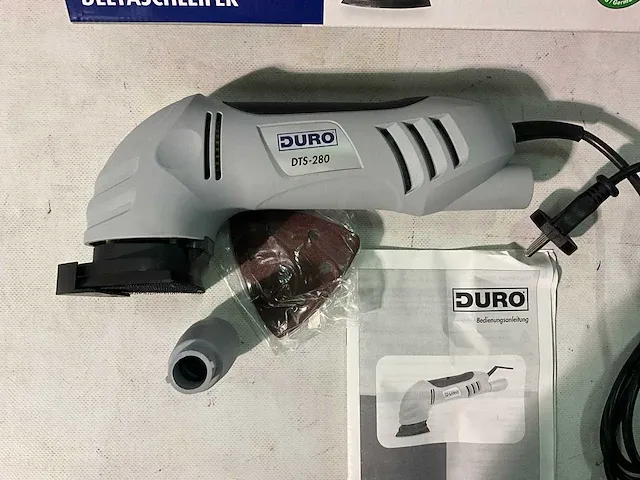Duro pro dts280 deltaschuurmachine incl schuurpapier 280 watt (6x) - afbeelding 2 van  5