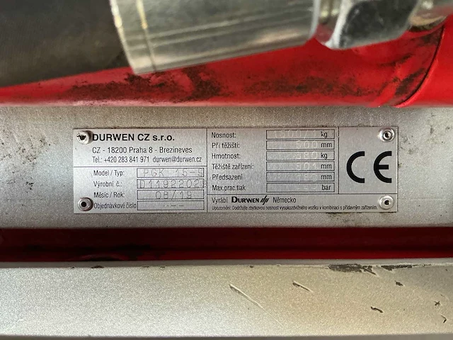Durwen - fem 2 pgk 15-s - accessoire voor vorkheftrucks - 2019 - afbeelding 4 van  4