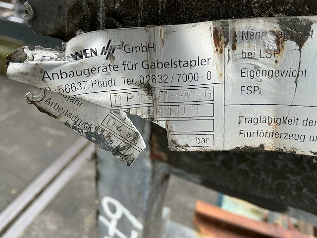 Durwen dpk45b-weg vorkversteller dubbel - afbeelding 7 van  8