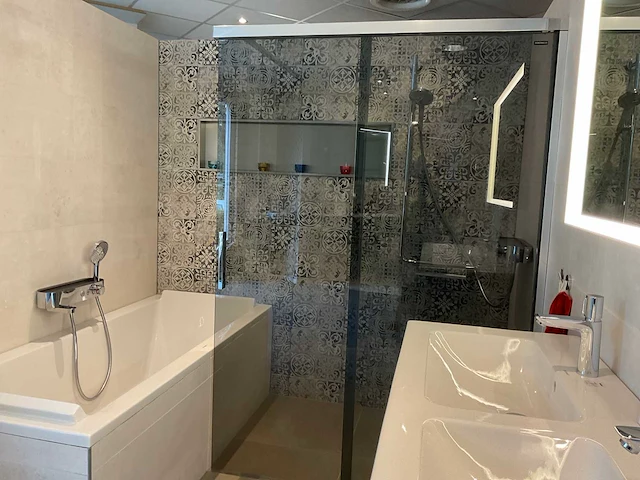 Duscholux inloopdouche schuifdeur softclose - afbeelding 6 van  7