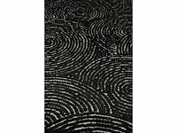 Dutch bone - dots pure black - vloerkleed - afbeelding 1 van  2