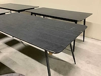 Dutch bone eetkamertafel en bijzet tafel (9x) - afbeelding 4 van  14