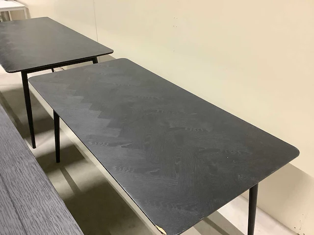 Dutch bone eetkamertafel en bijzet tafel (9x) - afbeelding 6 van  14