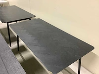 Dutch bone eetkamertafel en bijzet tafel (9x) - afbeelding 6 van  14