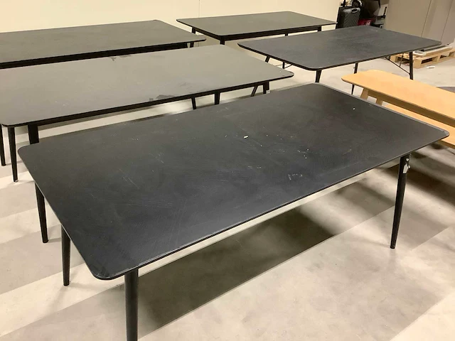Dutch bone eetkamertafel en bijzet tafel (9x) - afbeelding 7 van  14