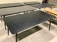 Dutch bone eetkamertafel en bijzet tafel (9x) - afbeelding 7 van  14