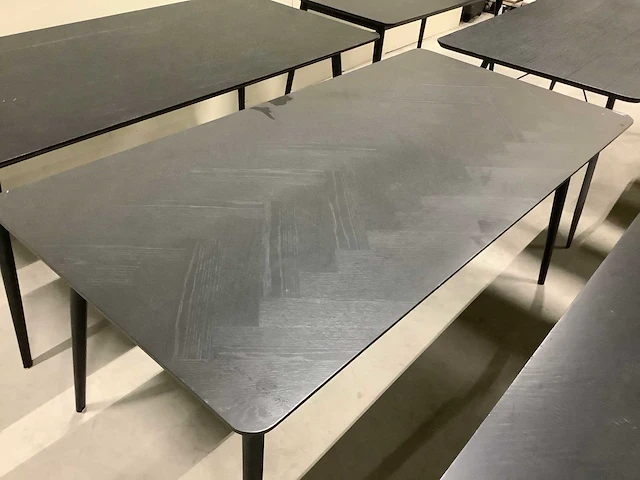 Dutch bone eetkamertafel en bijzet tafel (9x) - afbeelding 8 van  14