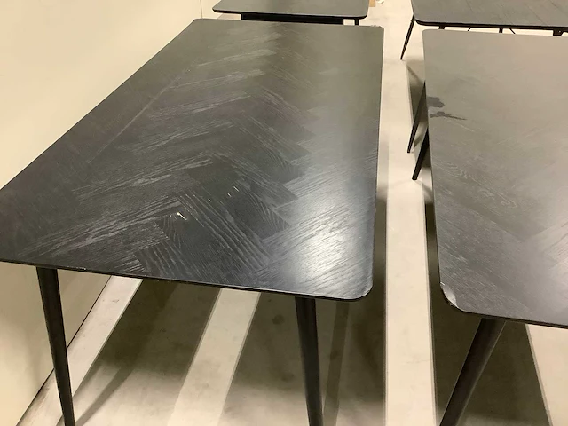 Dutch bone eetkamertafel en bijzet tafel (9x) - afbeelding 9 van  14