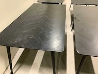 Dutch bone eetkamertafel en bijzet tafel (9x) - afbeelding 9 van  14