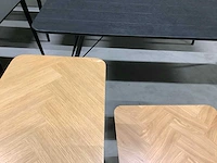Dutch bone eetkamertafel en bijzet tafel (9x) - afbeelding 13 van  14